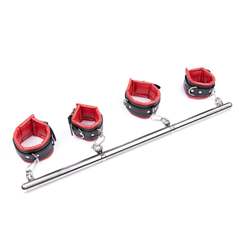 Металлический разбрасыватель из нержавеющей стали|spreader bar cuffs|metal cuffs bdsmhandcuffs bondage |