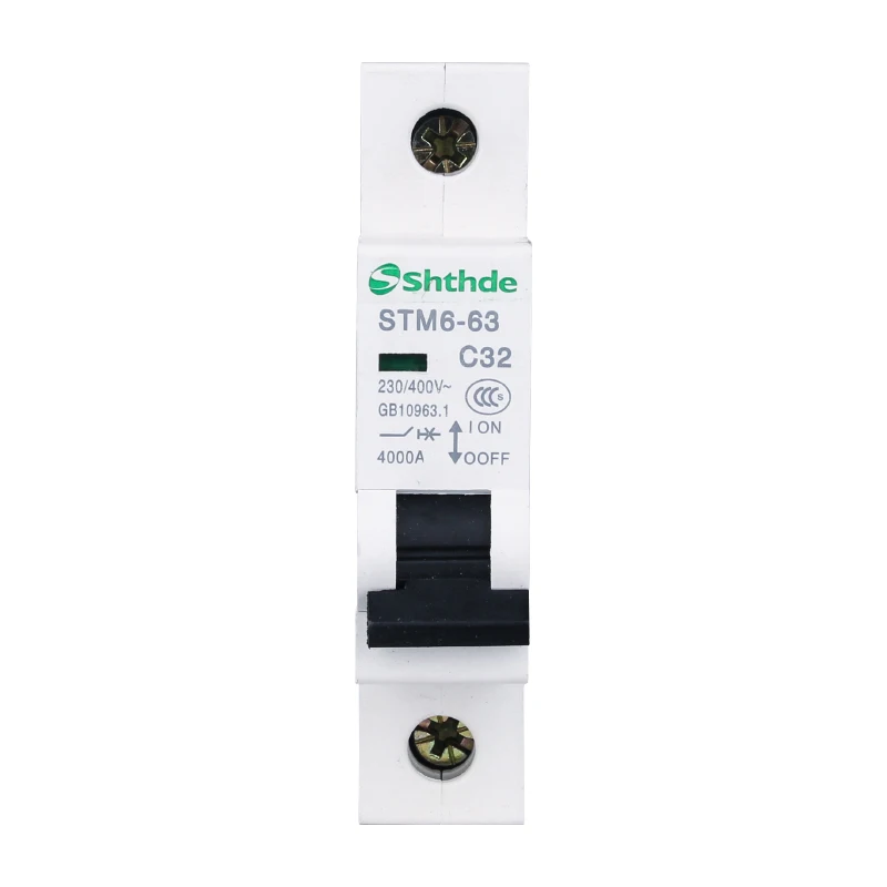 Shthde бытовой Мини автоматический выключатель 1 P 32A MCB tianhui электрический STM6 63|circuit