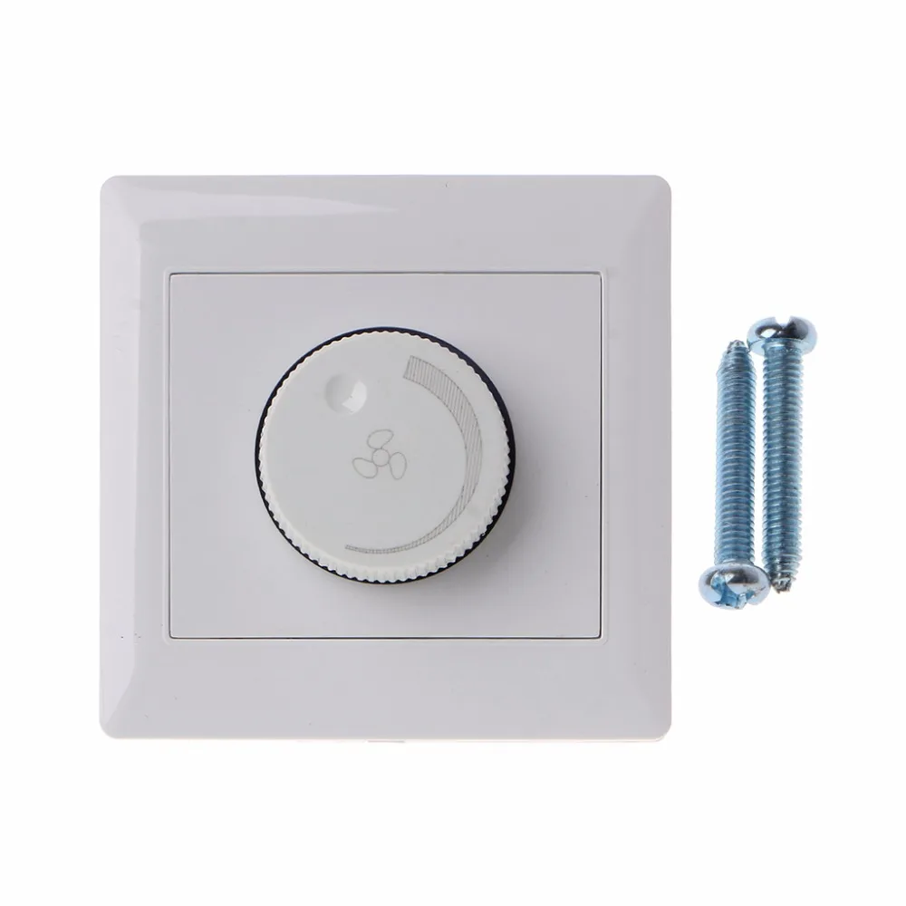 

Adjustment Ceiling Fan Speed Control Switch Wall Button Dimmer Switch 220V 10A