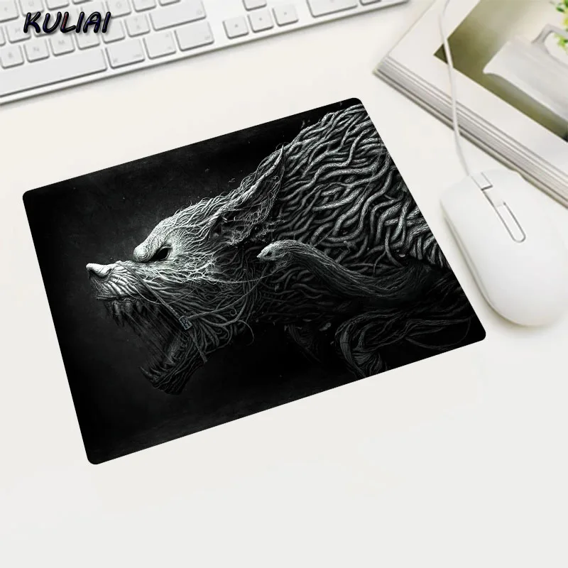 XGZ мода волк и люди 22X18/25X20/29X25CM различные размеры резиновый коврик для мыши