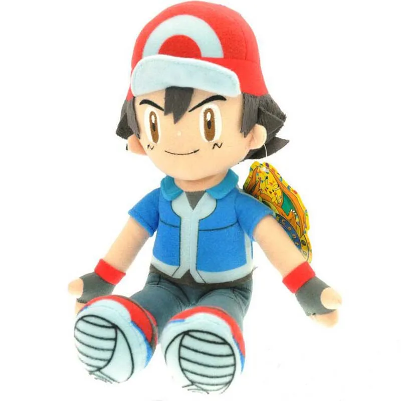 Плюшевые Игрушечные лошадки Pocket Monster 33 см Ash Ketchum мягкого плюша куклы для Детский