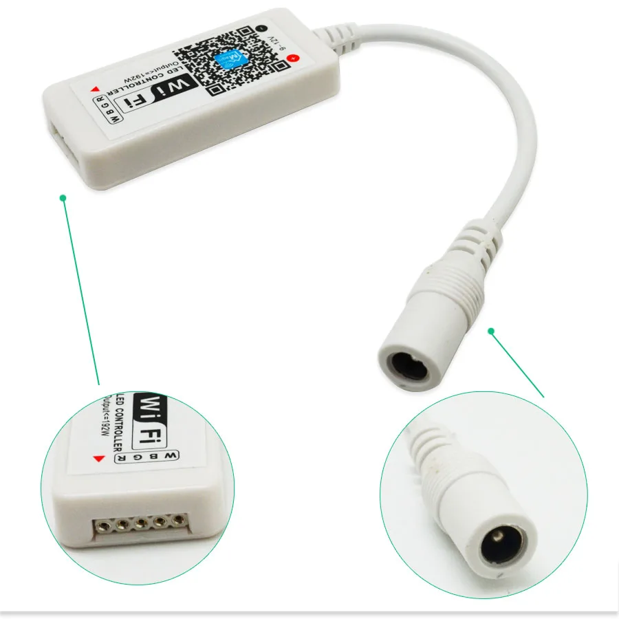 RGB RGBW Wifi LED Regolatore DC 12 V 24 Mini Control da Smartphone IOS/Android для светодиодной подсветки striscia|rgbw