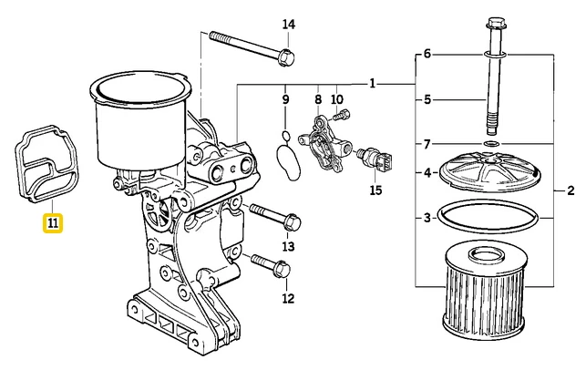 10 шт. уплотнительная прокладка корпуса масляного фильтра для BMW E36 E39 E46 E53 E60 328i