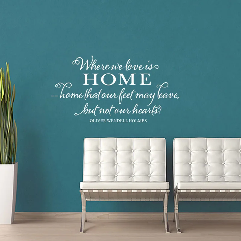 Виниловые наклейки на стену Где мы любим|Наклейки стену| |