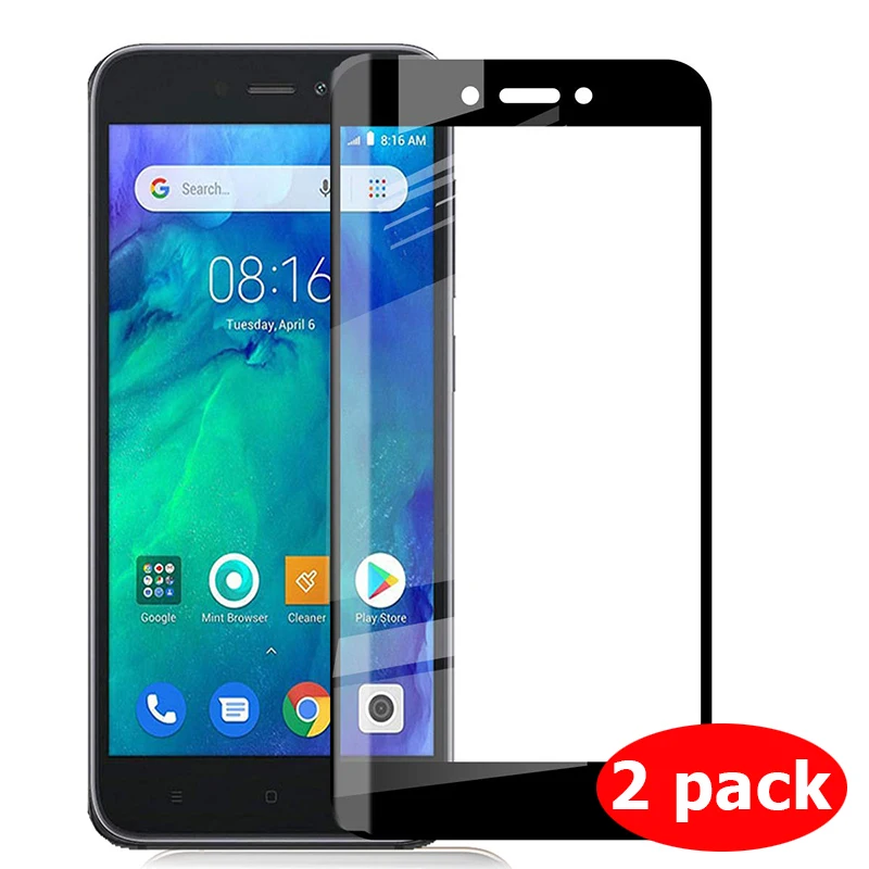 Закаленное стекло для Xiaomi Redmi Go полное покрытие Защита экрана Xiomi защитная пленка