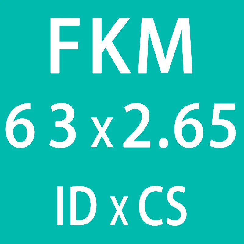 1 шт. фторсодержащий каучук кольца/FKM/уплотнительные прокладки уплотнения CS2.65mm ID63/65/67/69/71/73/75 мм уплотнительное кольцо топлива уплотнительная шайба - Цвет: ID63mm