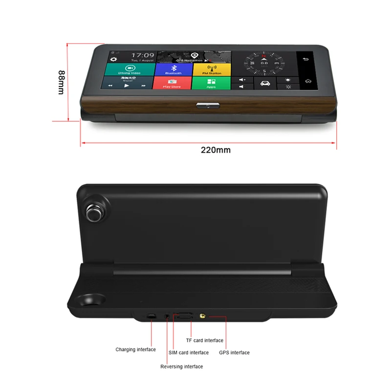 LDZDSEE 7,8" ips 4G ADAS Автомобильный видеорегистратор dashcam Full HD 1080P камера видео регистратор Android gps карта 1G+ 16GB