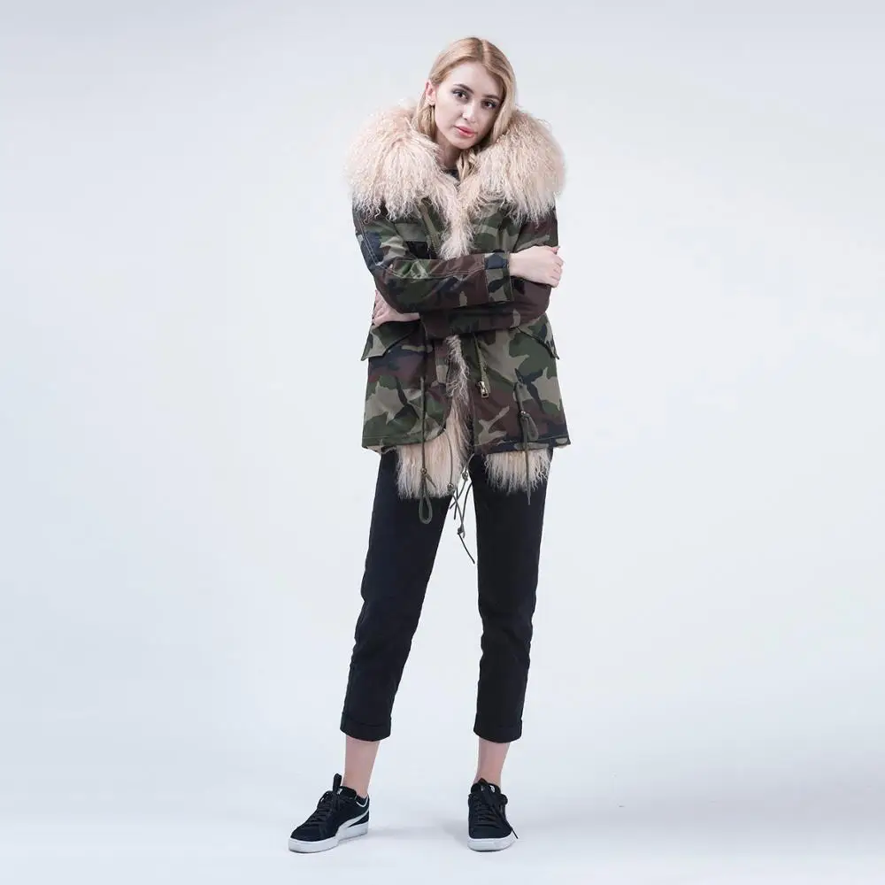 

Real Fur Parka Warm Coat Women Fur Parka Winter Coat