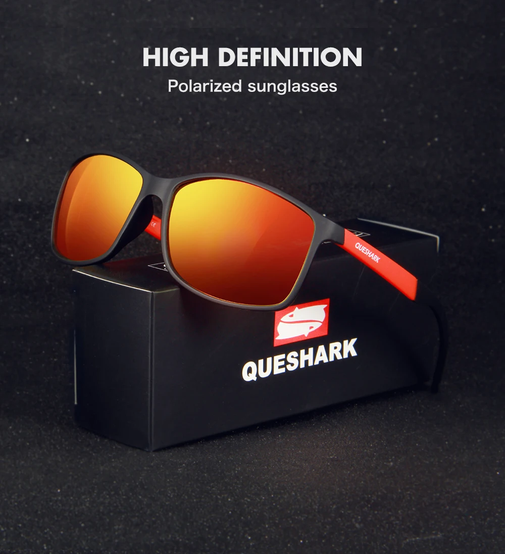 QUESHARK, 14,5 г, ультралегкие поляризованные велосипедные солнцезащитные очки, очки для горного велосипеда, очки Gafas Cicismo Uv400 TR90, велосипедные очки