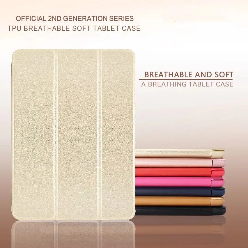 Для нового iPad pro 9 7 2017/2018 силиконовый чехол Мягкий Назад кожа Smart Cover для Air/Air 2