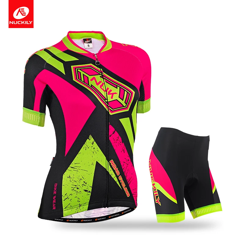 Летняя женская велосипедная одежда NUCKILY Max с 4 задними карманами Джерси и цветные