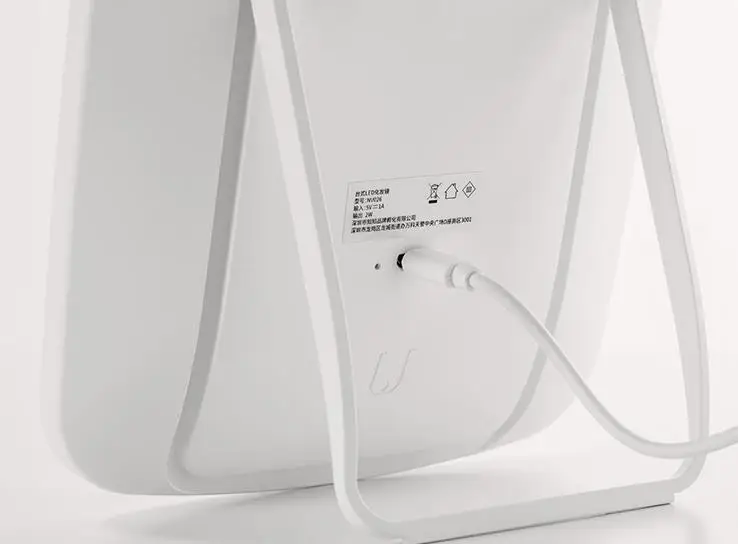 xiaomi Mijia, интеллектуальное портативное зеркало для макияжа, настольный светодиодный светильник, портативный складной светильник, зеркало для общежития, Настольный светильник