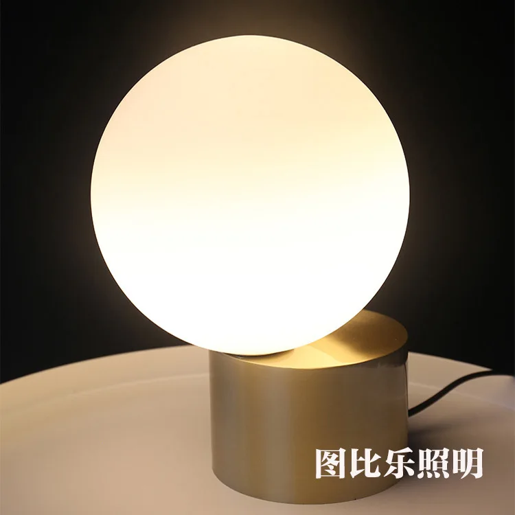 Современная светодиодная настольная лампа со стеклянными шариками ночник для