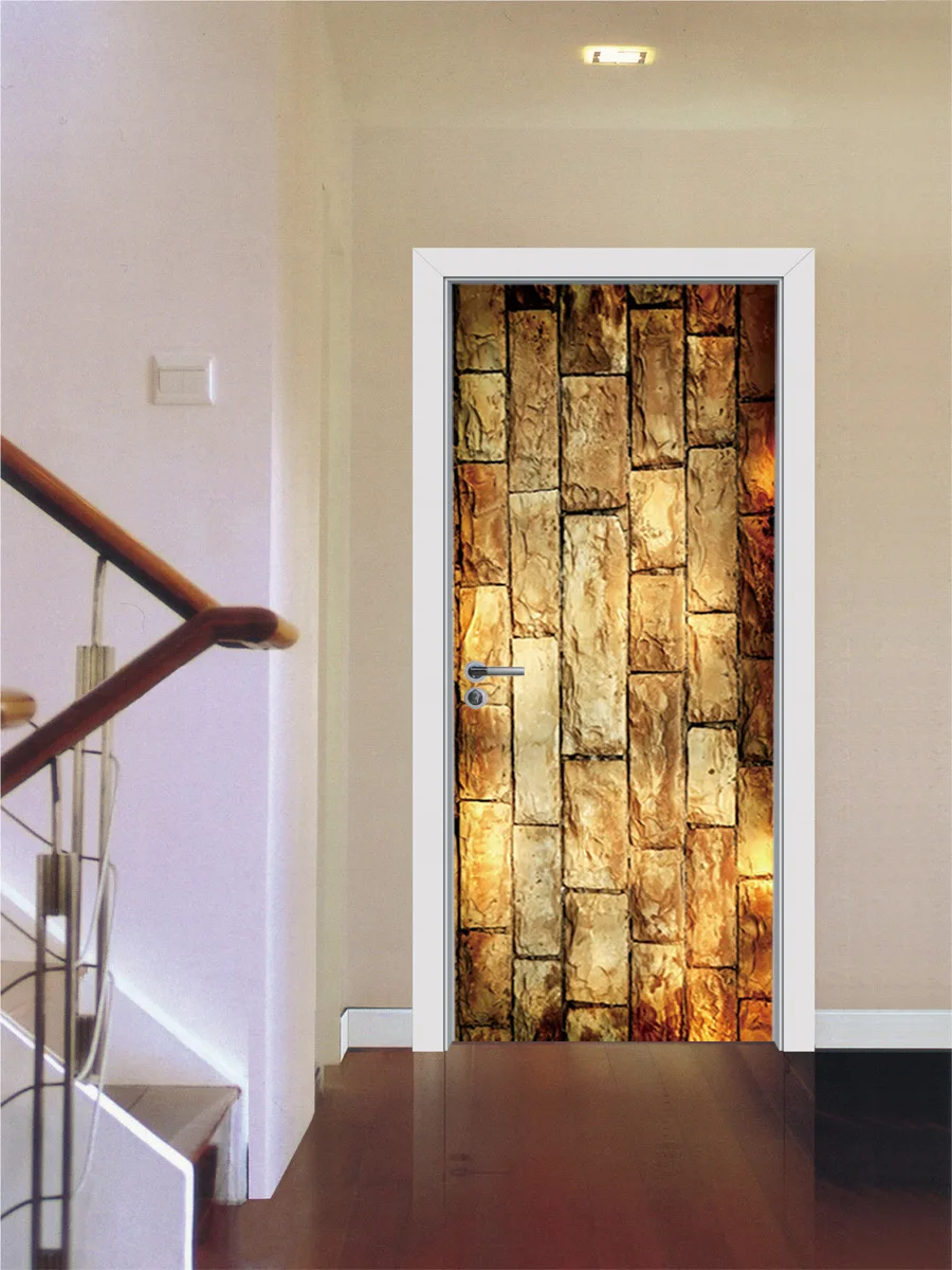 Статуя Юго Восточной Азии кирпичная каменная стена водонепроницаемые двери