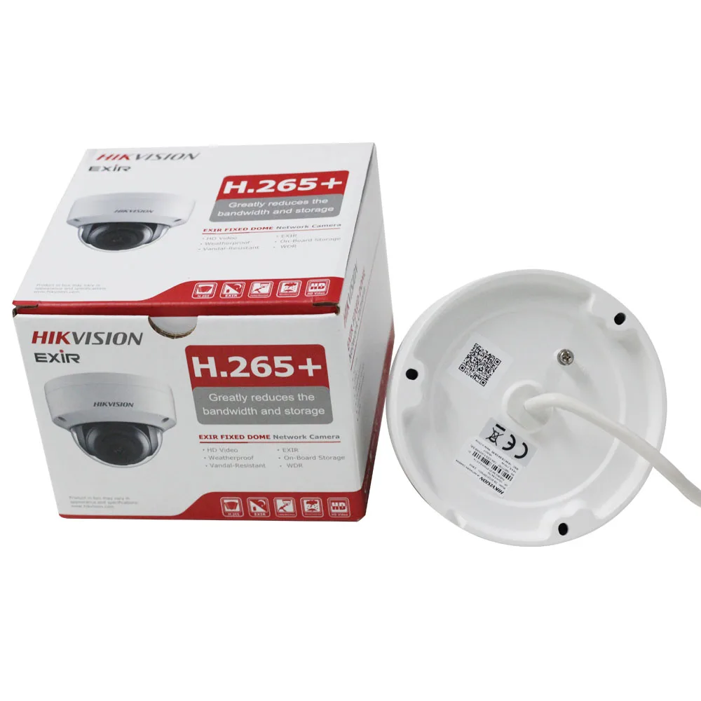 Оригинальная английская стандартная купольная ip камера Hikvision 8 Мп H265 обновляемая