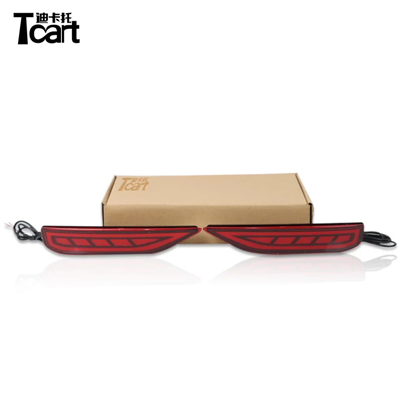 

Tcart For Mitsubishi Xpander 2018 led Rear Bumper Reflector Brake Light Driving Lights car accessories high power for car lights