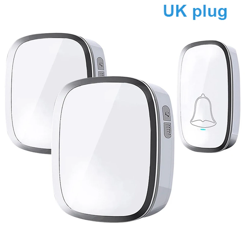 Водостойкий беспроводной дверной звонок 36 колокольчиков 2 плагина 1