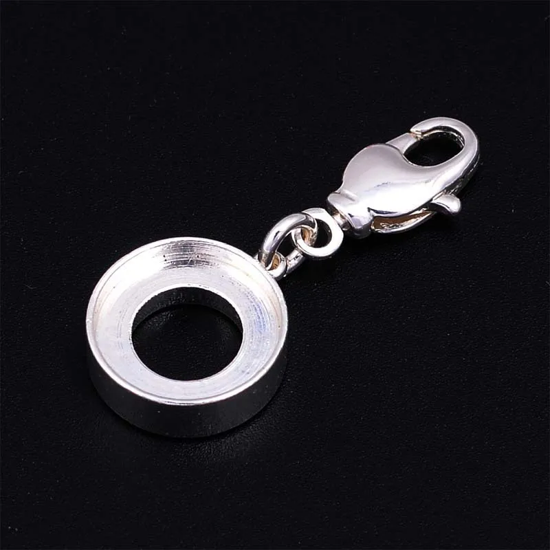 

Imitation Kameleon Charm Holder Fits Kameleon Jewelpops 925 Silver Plated Charm Holder With Lobster Claw Clasp
