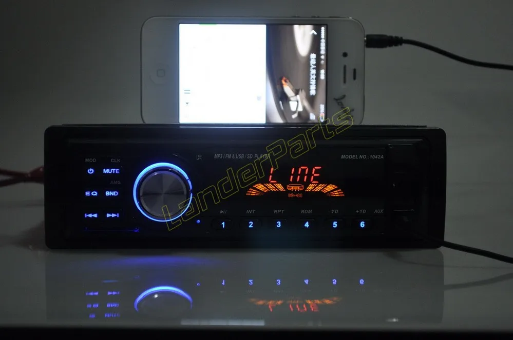 Поступление сезона 2015 г. 12V автомобиль радио плеер FM MP3 автомобильный аудио с