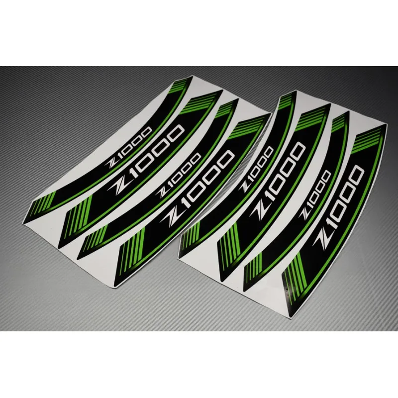 Мотоцикл 8 X колеса с Светоотражающие стали наклейки мотоциклетные для Kawasaki Z1000