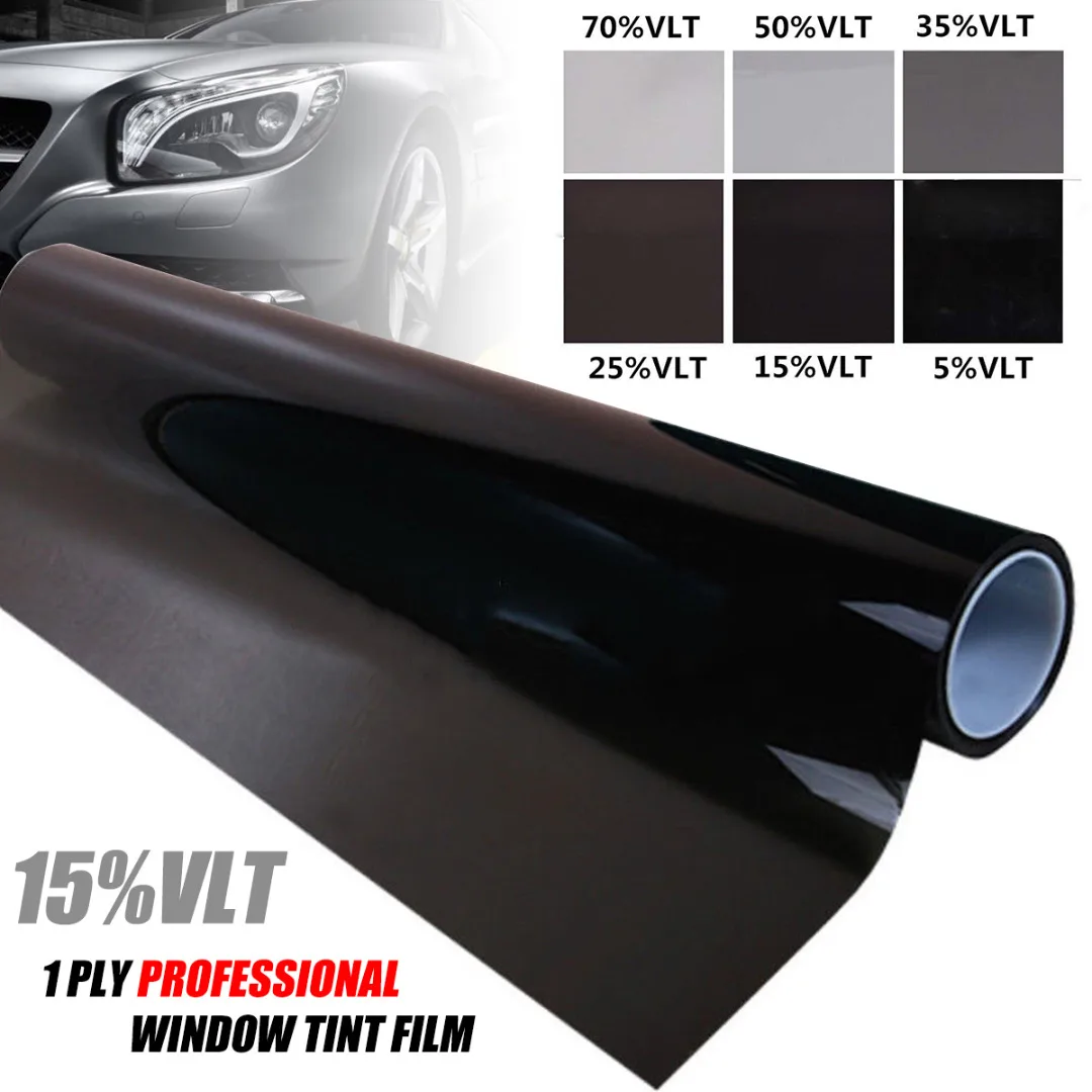 Для авто дома 1 шт. 50*100 см VLT 15% черное стекло окно оттенок тент пленка рулон 90% УФ