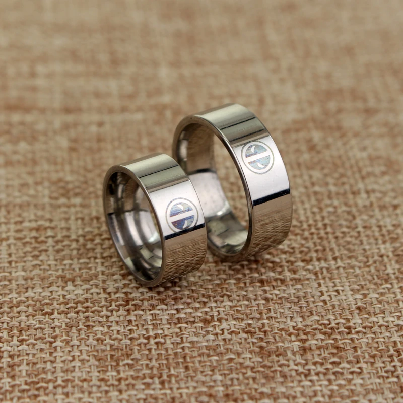 Серии фильма Дэдпул Нержавеющая сталь кольцо|stainless steel band ring|band ringring |