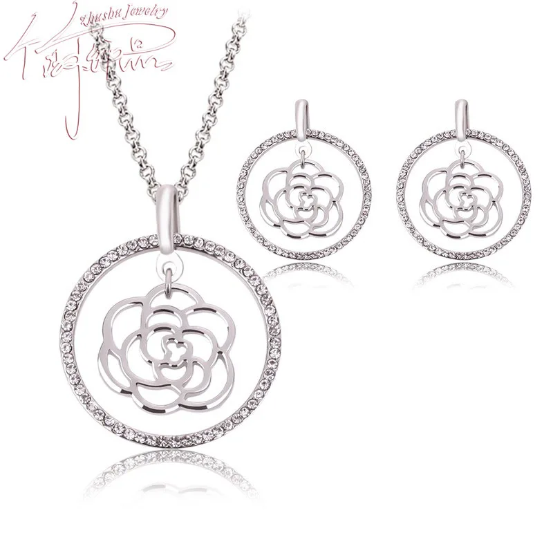 Свадебное платье Интимные аксессуары Ювелирные наборы для Для женщин кулон Роза