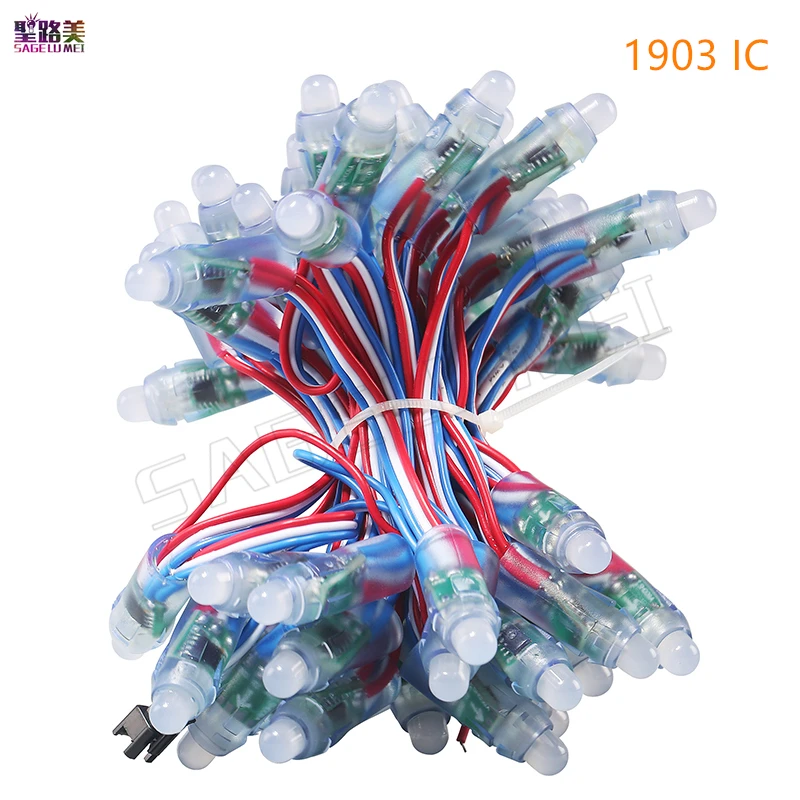 (50 шт./лот) DC5V 1903/WS2811/P9813/LPD6803/WS2801IC дополнительно led Строка Светодиодный пиксельный