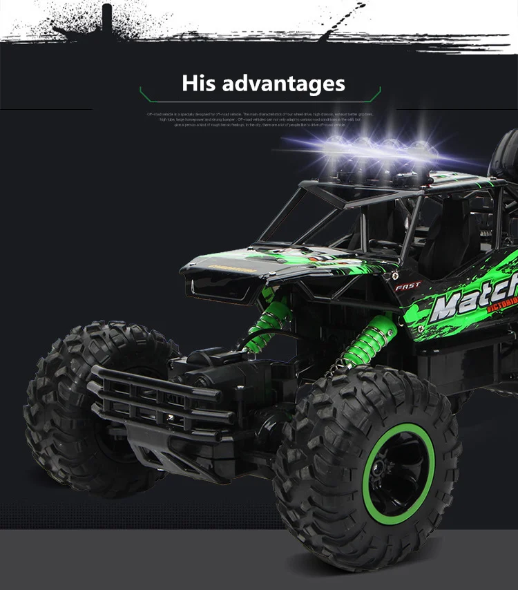 1/12 Радиоуправляемая машина 4WD холм альпинист 4X4 Двойной Мотор привод Bigfoot автомобили зарядка пульт дистанционного управления Внедорожник OYS модель игрушка для мальчиков