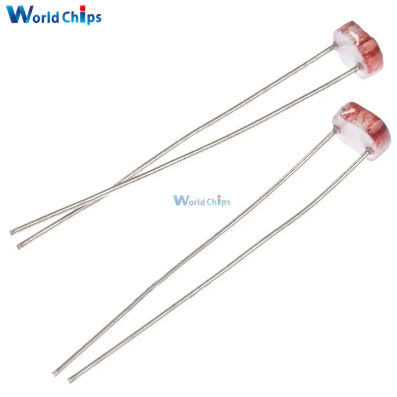 100PCS LDR Photo Light Sensitive Resistor Photoelectric Photoresistor 5528 GL5528 | Электронные компоненты и