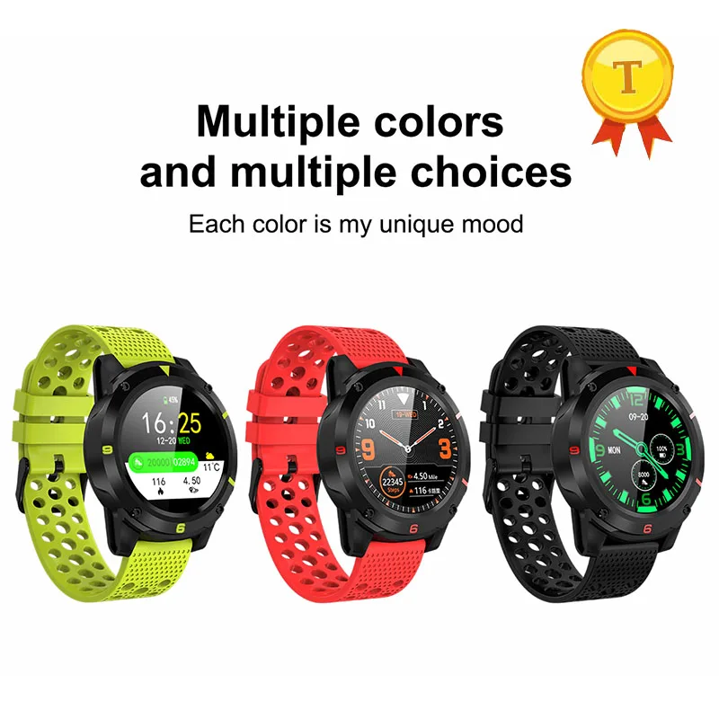 Спортивные водонепроницаемые Смарт часы с цветным экраном GPS пульсометром