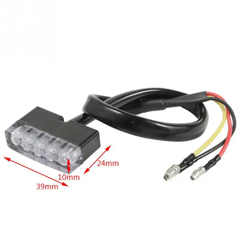 12V мотоцикл Скутер Квадроцикл мини 5 светодиодный красный задний стоп-сигнал светильник