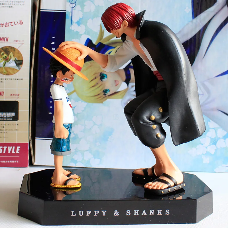 Аниме один кусок Луффи и Шанкс украшения фигурка дети модели фигура ПВХ