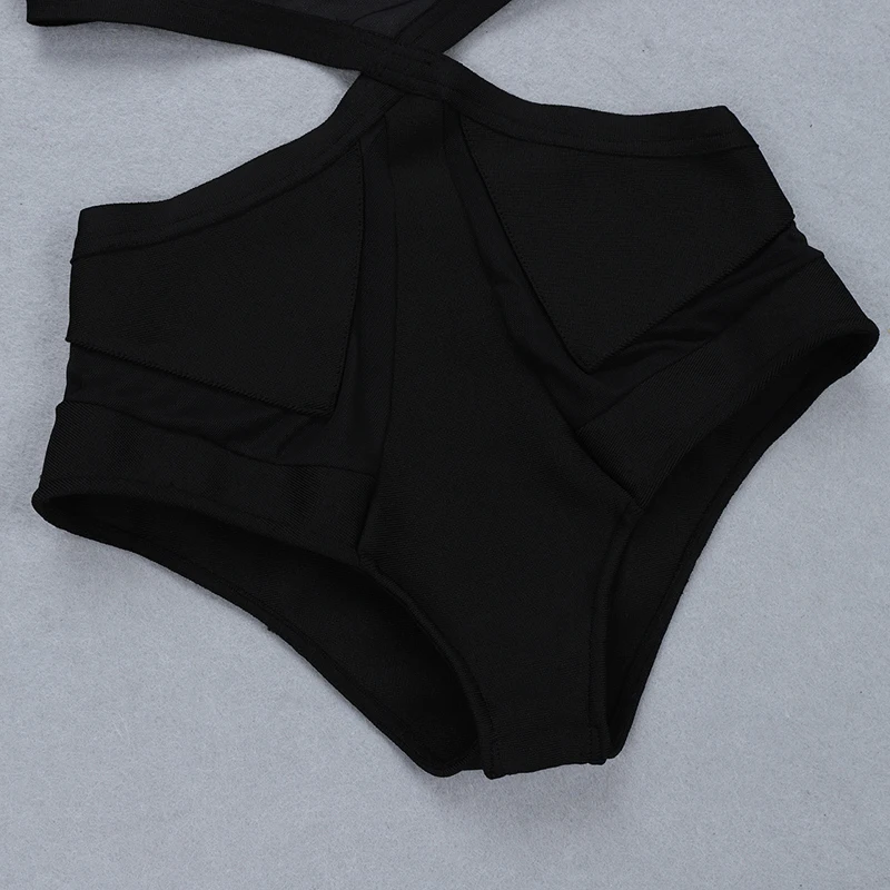

2019 Fashion Summer Bodysuit Sexy Hollow Out Bandage Bodysuit Women Sleeveless Backless Beach Wear Black Bodysuits Wholesale