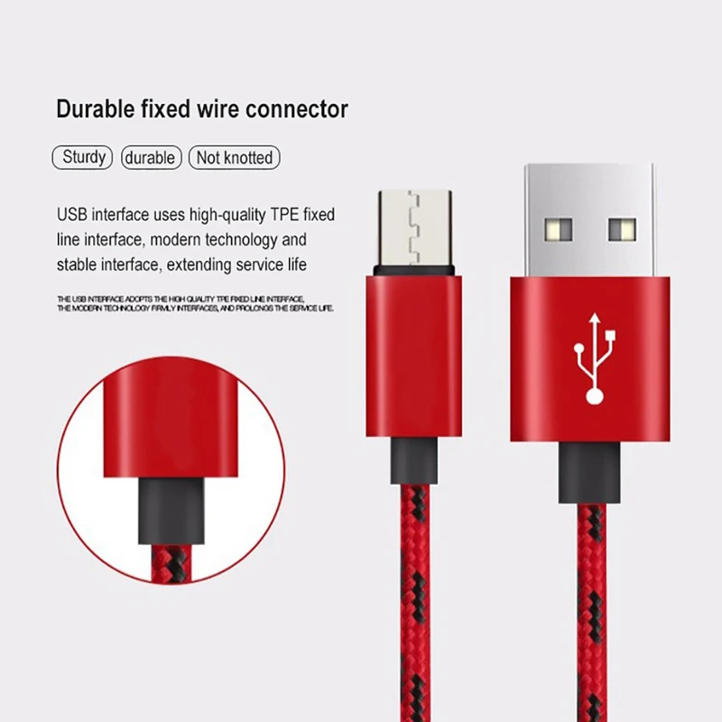 Кабель Micro USB в нейлоновой оплетке шнур для быстрой зарядки и синхронизации