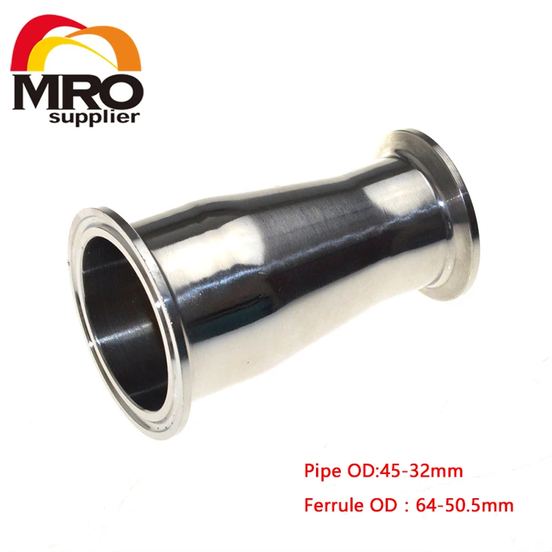 

High Quality Tri Clamp Sanitary Fitting Stainless Steel 304 1.75"x 1.25'' Concentric Reducer FR45-32