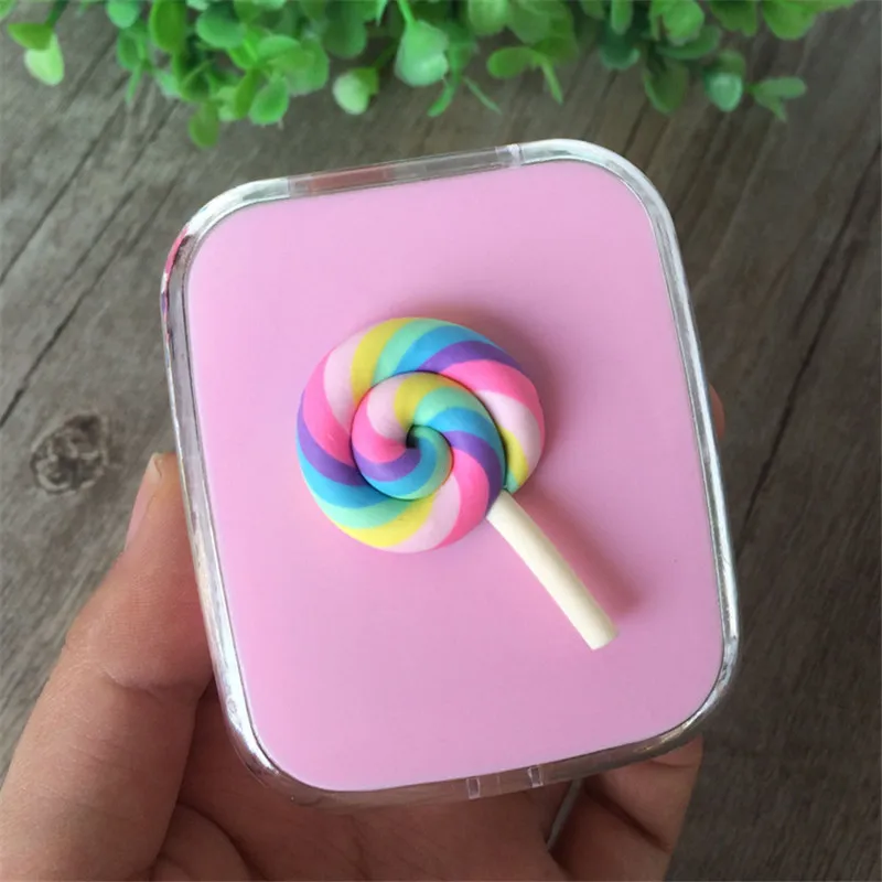 PINKSEE аксессуары для ювелирных изделий Радужный леденец футляр контактных линз