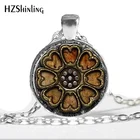 HZ--A419 новый стеклянный кулон Аватар, последнее ожерелье Airbender, стеклянное ожерелье с кабошоном, серебряное художественное украшение HZ1