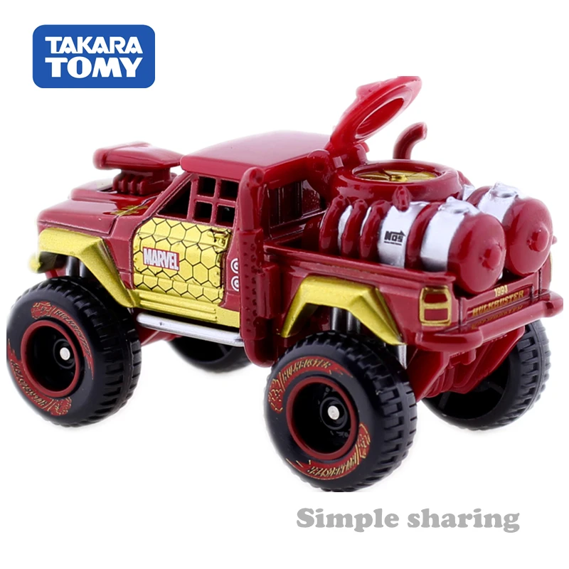 Takara Tomy Tomica Disney с героями комиксов Марвел мелодия EVO 9 0 автомобиля халкбастера