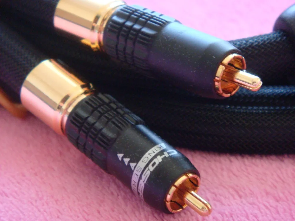 Высококачественный av кабель Choseal HI FI линия Auido от 2RCA male до 6N высокая чистота одна
