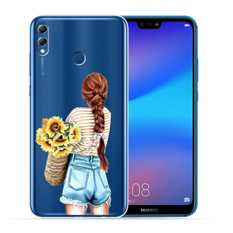 15 Модный супер мама папа девочка детский чехол для телефона для huawei P30 Lite P30 Pro P20 Lite P8Lite P9Lite P Smart мягкий прозрачный Etui - Цвет: 15