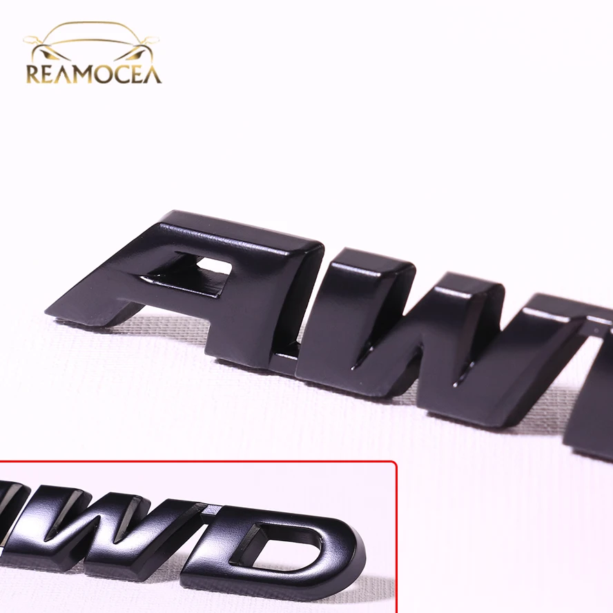 Reamocea AWD металлическая стандартная задняя наклейка с буквенным логотипом