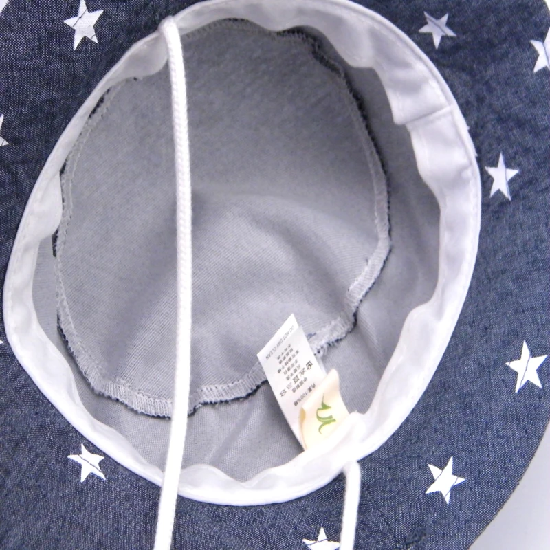

Baby Girl Summer Hat Star Print Bucket Children Sun Hat Little Boys Sun Caps Fashion Kids Fisherman Caps Spring 100% Cotton Hat