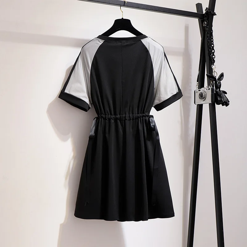 2XL 6XL 2019 Новое повседневное летнее платье большого размера для полных женщин плюс