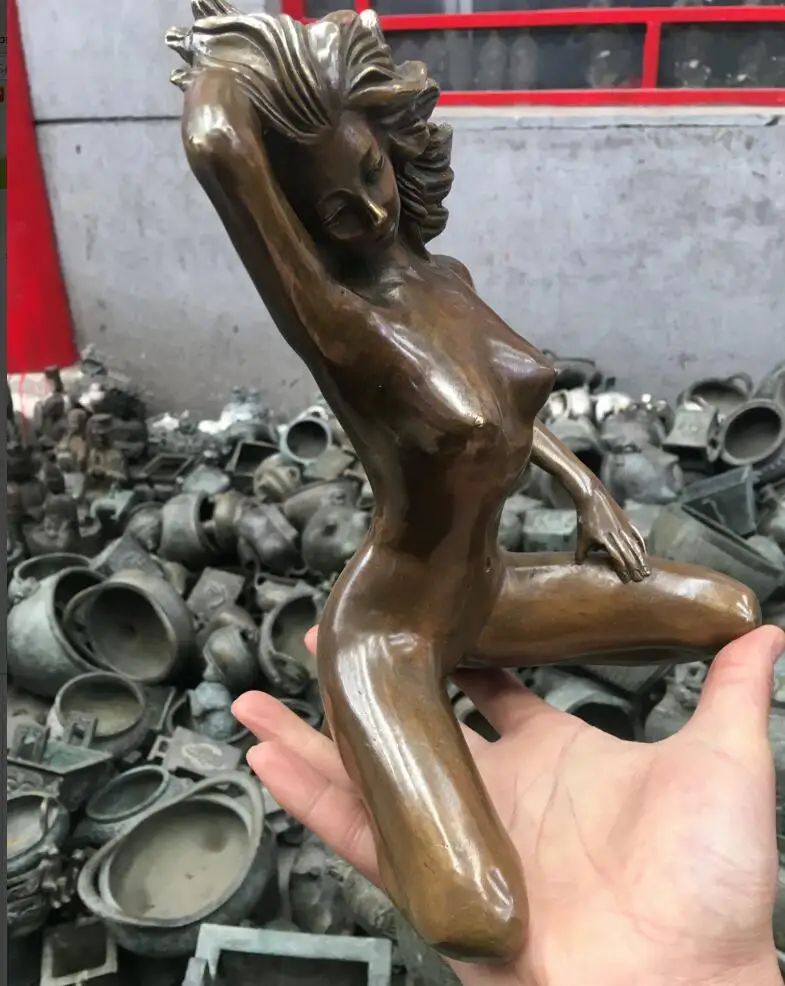 Бесплатная доставка [хорошая скидка] эротическая Обнаженная Женская Бронзовая