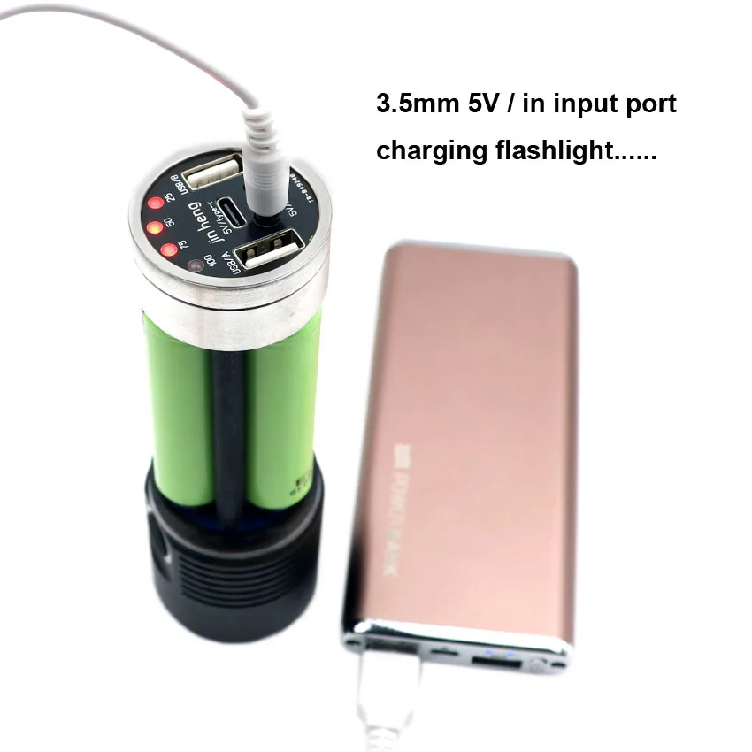 Охотничий прожектор XLamp xhp70.2 самый мощный светодиодный фонарик usb фонарь xhp70 18650 перезаряжаемый аккумулятор фонарь usb выходной порт