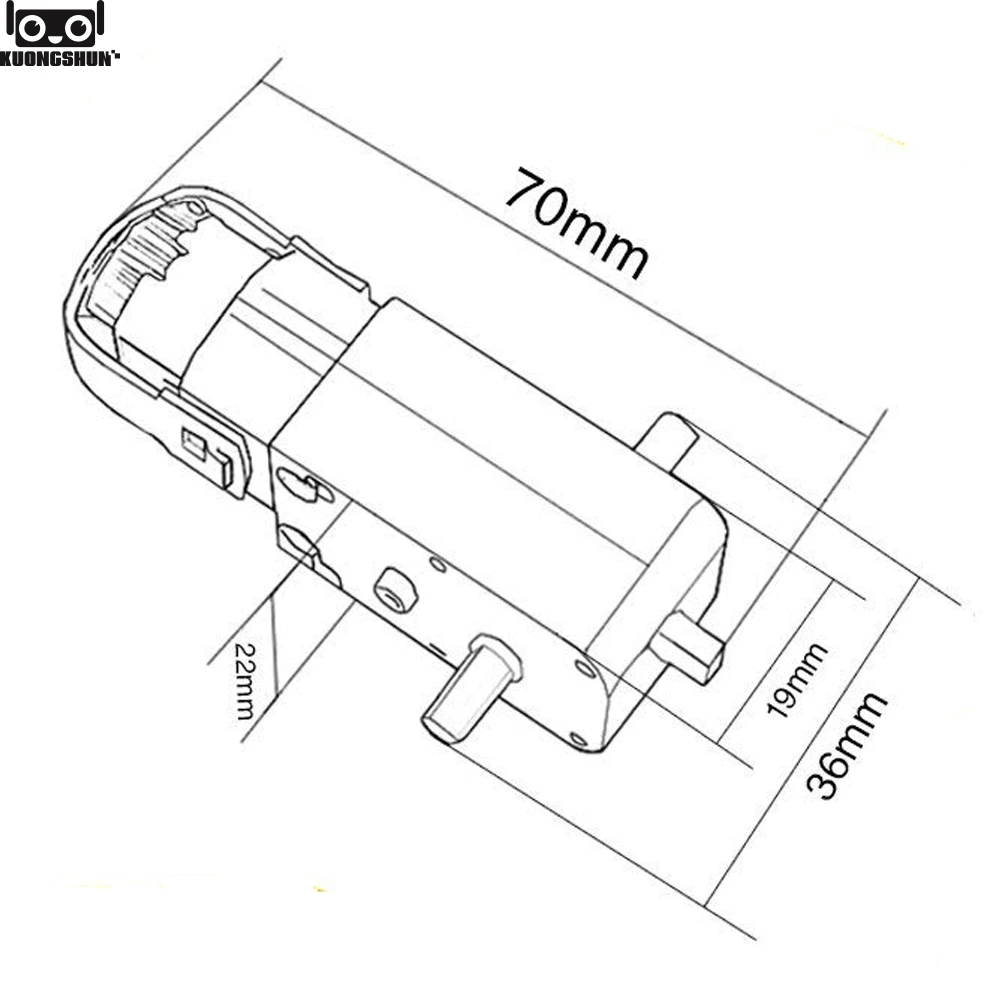 KUONGSHUN TT Мотор 130 двигатель Смарт рисунком Робокар Поли Шестерни мотор для Arduino DC3V-6V