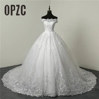 real vedio luxury lace applique plus size wedding dress embroidery 2021 new long train sweetheart bride gown vestidos de noiva