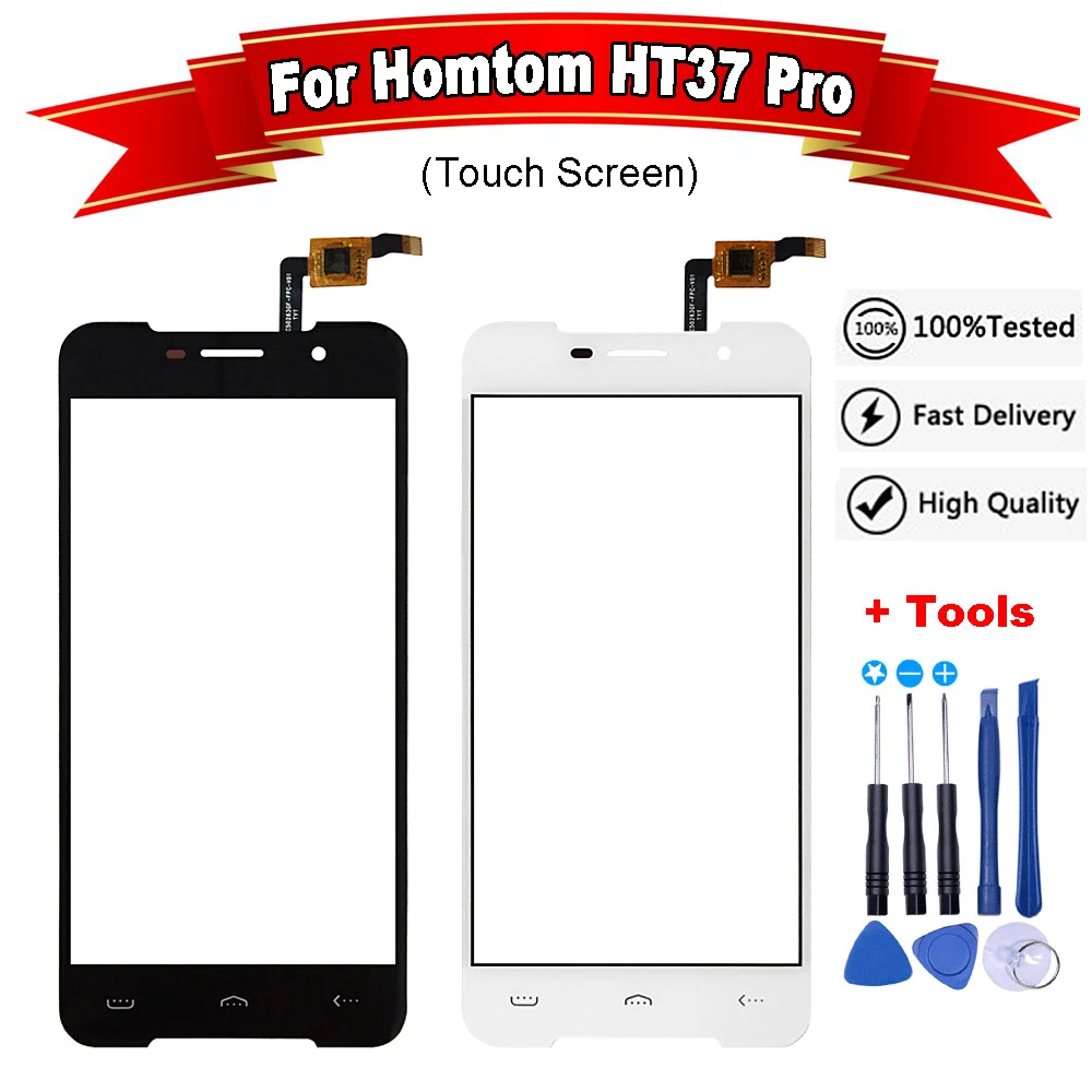 Для HOMTOM HT37 Pro Сенсорный Экран Стекло Панель сенсорный для Homtom экран с фронтальным