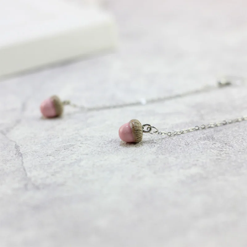 12 парт/лот длинные серьги желудь Подвеска Серьги-капли женские ювелирные изделия